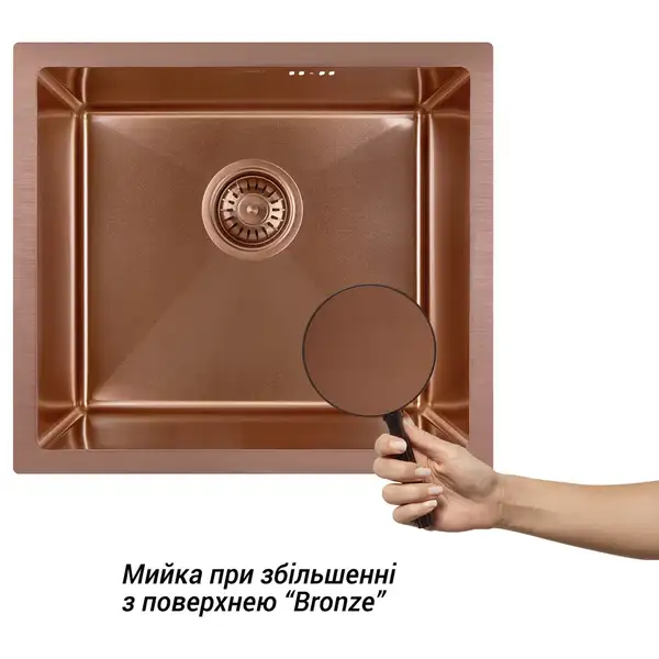 Кухонная мойка Qtap D4843BR 2.7/1.0 мм Bronze (QTD4843BRPVD10) Кухонная мойка Qtap D4843BR 2.7/1.0 мм Bronze (QTD4843BRPVD10)