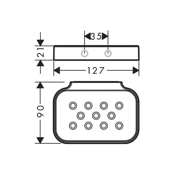 Мильниця AXOR Universal Circular, хром (42805000) Мильниця AXOR Universal Circular, хром (42805000)
