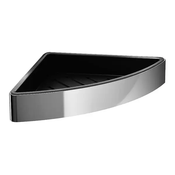 Мыльница угловая Emco Loft Black, хром/чёрный (054500503) Мыльница угловая Emco Loft Black, хром/чёрный (054500503)