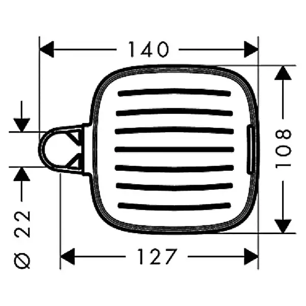 Мильниця Hansgrohe Casetta`E, хром (26519000) Мильниця Hansgrohe Casetta`E, хром (26519000)