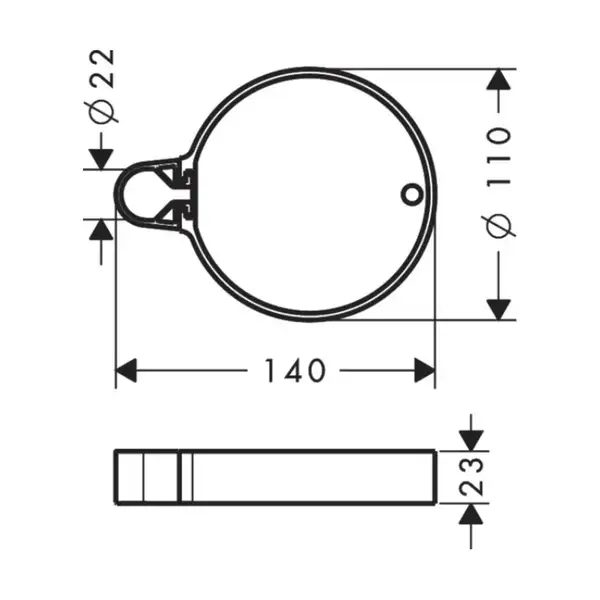 Мильниця Hansgrohe Casseta C, хром (28678000) Мильниця Hansgrohe Casseta C, хром (28678000)