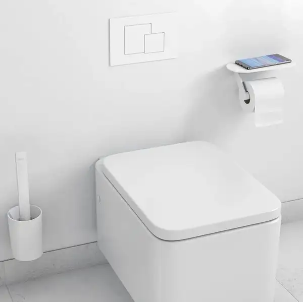 Комплект аксесуарів Hansgrohe WallStoris 2в1, Matt White (27969700) Комплект аксесуарів Hansgrohe WallStoris 2в1, Matt White (27969700)