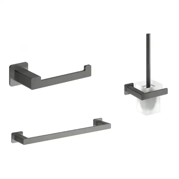 набір аксесуарів Omnires Nelson anthracite (MP60214AT+NL80510GR+NL80620GR) (NL80214GR+NL80510GR+NL80620GR) набір аксесуарів Omnires Nelson anthracite (MP60214AT+NL80510GR+NL80620GR) (NL80214GR+NL80510GR+NL80620GR)