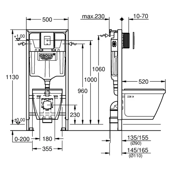 Набор для ванной Grohe Mega Bundle BauLoop (39186MB0) фото 4 Aquada.com.ua