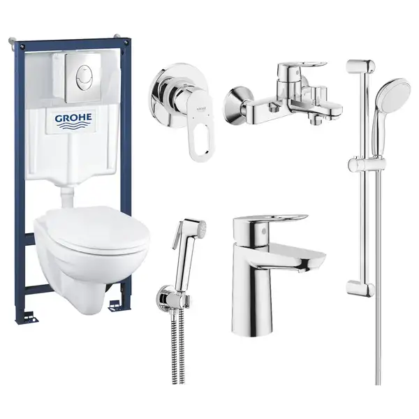 Набор для ванной Grohe Mega Bundle BauLoop (39192МВ0) фото 1 Aquada.com.ua