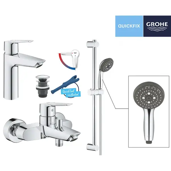 Grohe Start Набір змішувачів M-Size, хром (UA202301ME) Grohe Start Набір змішувачів M-Size, хром (UA202301ME)