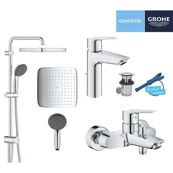 Grohe Start Набір змішувачів 3-в-1, хром (UA202305RM)