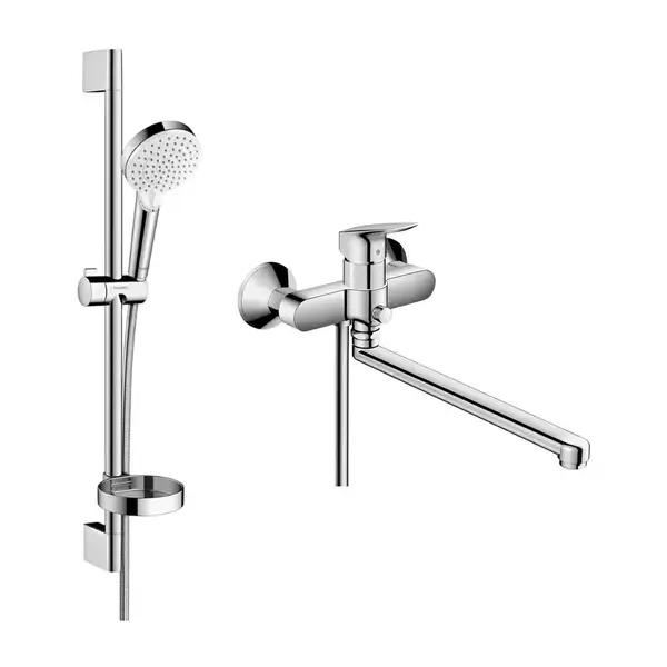 Набор смесителей для ванны 2-в-1 Hansgrohe Logis (цвет - хром) (1282019) фото 1 Aquada.com.ua Набор смесителей для ванны 2-в-1 Hansgrohe Logis (цвет - хром) (1282019) фото 1 Aquada.com.ua