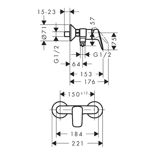 Набор смесителей для душа 3-в-1 Hansgrohe Logis/Crometta Vario (цвет - хром) (71600115) фото 8 Aquada.com.ua Набор смесителей для душа 3-в-1 Hansgrohe Logis/Crometta Vario (цвет - хром) (71600115) фото 8 Aquada.com.ua