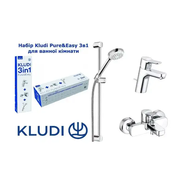 Kludi Pure &Easy Набір змішувачів, хром (376850565) Kludi Pure &Easy Набір змішувачів, хром (376850565)