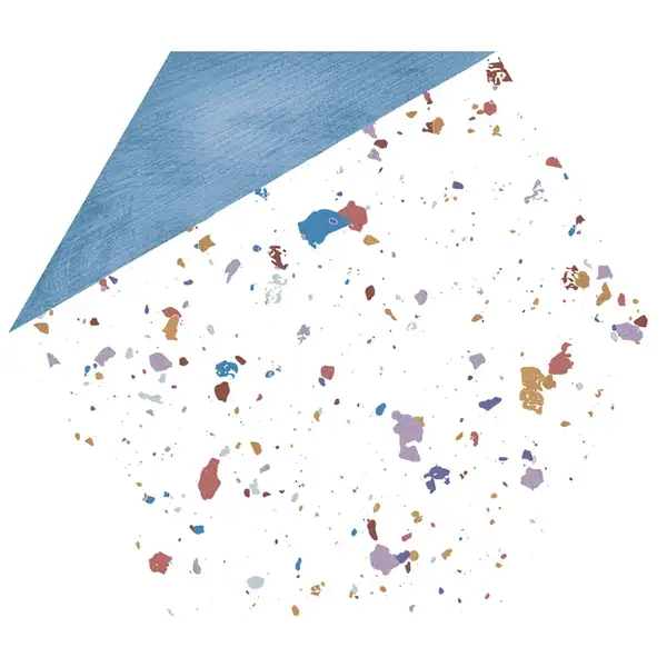 Плитка керамогранітна Stracciatella Blue Natural 250x290 Aparici (25573)