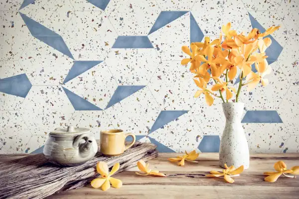 Плитка керамогранітна Stracciatella Blue Natural 250x290 Aparici (25573)