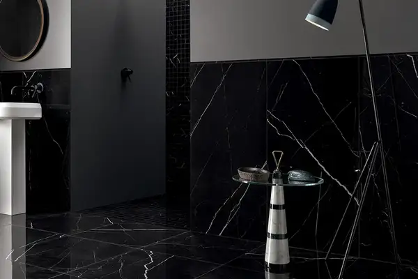 Плитка керамогранітна LGXDLX2 Marquina Nero Lux-RT POL 600x1200x10 Lea Ceramica Плитка керамогранітна LGXDLX2 Marquina Nero Lux-RT POL 600x1200x10 Lea Ceramica