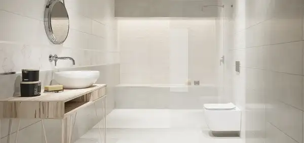 Плитка стінова UNIVERSAL White Hexagon 250x750x9 Ceramika Color (5902627433498)