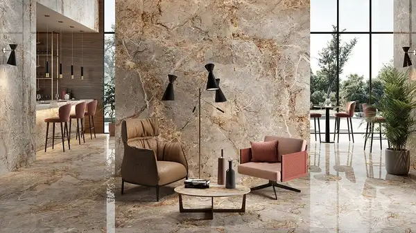 Плитка керамогранітна 163101 Breccia Argentum LAP RECT 600x1200x9 La Fabbrica