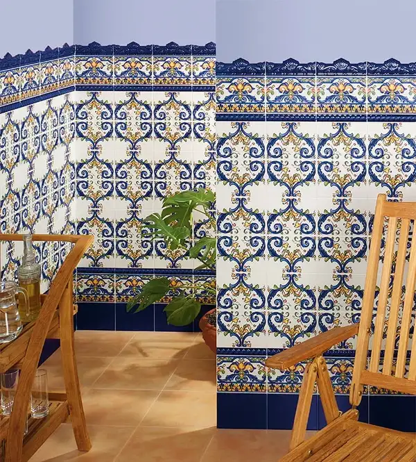 Плитка стінова Al Andaluz PT00708 Cobalto 200x200 Mainzu