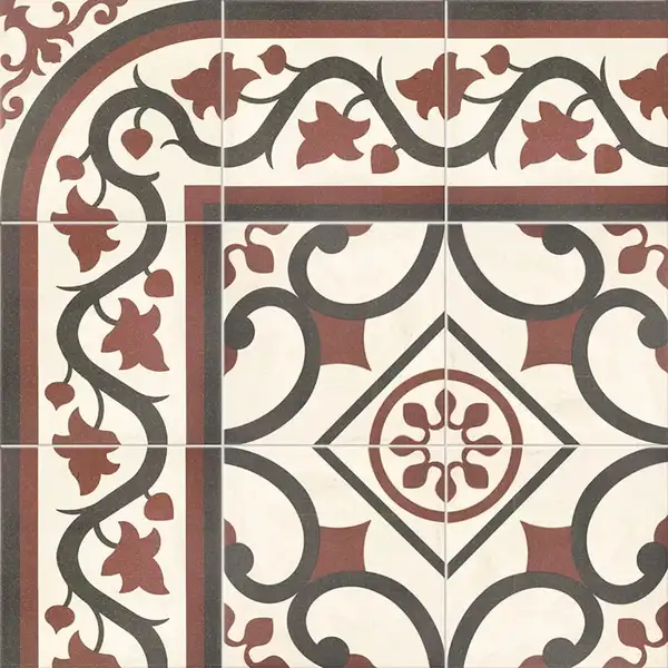 Плитка керамогранітна Victorian Esquina Deco 200x200x9 Mainzu (PT01208) Плитка керамогранітна Victorian Esquina Deco 200x200x9 Mainzu (PT01208)