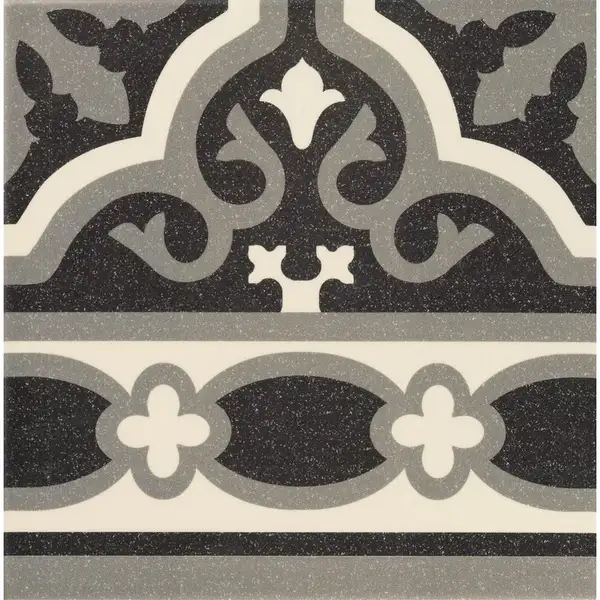 Плитка керамогранітна Florentine Black Cenefa 200x200x9 Mainzu (PT01979)