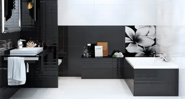 OPOCZNO Плитка стінова Black Textile 25x75 код 1516 Опочно (TWZZ1039221687) OPOCZNO Плитка стінова Black Textile 25x75 код 1516 Опочно (TWZZ1039221687)