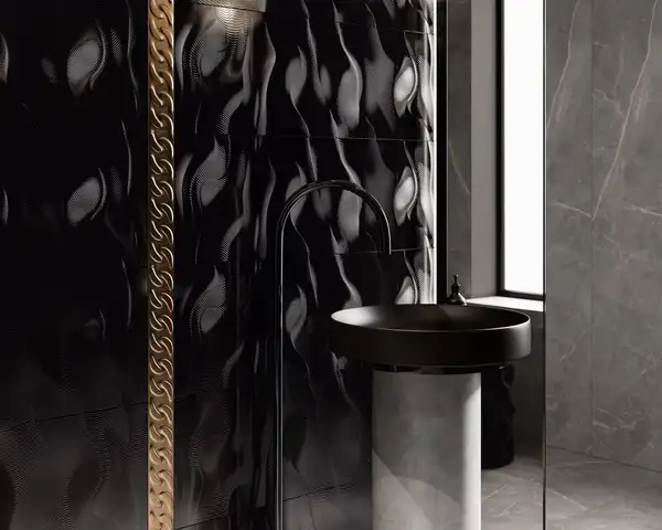 Плитка стінова Night Queen Black RECT Блиск 39,8x119,8 код 8713 Ceramika Paradyz (S-R-0,4X1,2-1-NIQU.BK) Плитка стінова Night Queen Black RECT Блиск 39,8x119,8 код 8713 Ceramika Paradyz (S-R-0,4X1,2-1-NIQU.BK)