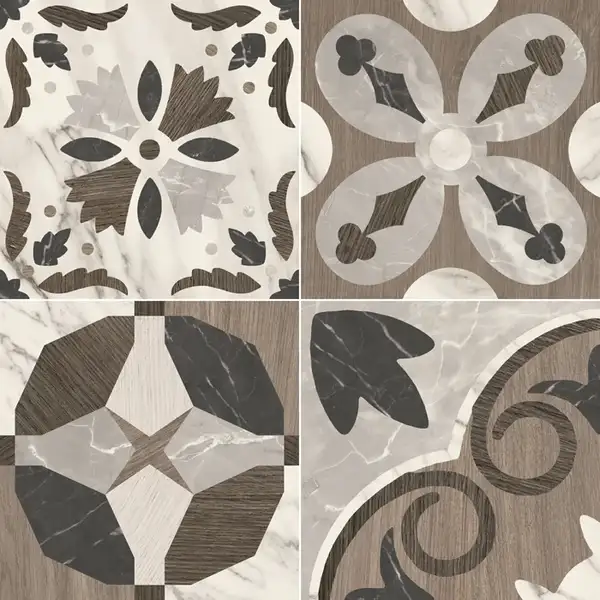 Плитка керамогранітна CSAIGLMX20 Intarsi Glam Mix 200x200x10 Sant'agostino Плитка керамогранітна CSAIGLMX20 Intarsi Glam Mix 200x200x10 Sant'agostino