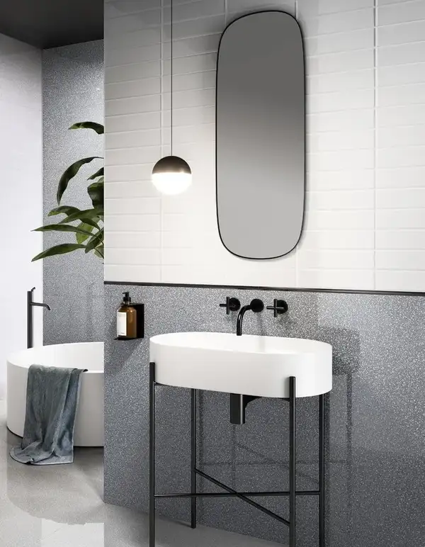 Плитка стінова CSANDGRA00 Newdot Graphite 250x750x9,4 Sant'agostino Плитка стінова CSANDGRA00 Newdot Graphite 250x750x9,4 Sant'agostino