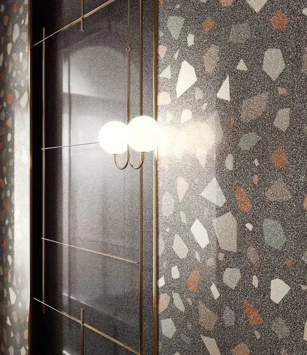 Плитка керамогранітна CSANDPDL90 Newdeco Palladian Dark LEV POL 900x900x10 Sant'agostino Плитка керамогранітна CSANDPDL90 Newdeco Palladian Dark LEV POL 900x900x10 Sant'agostino