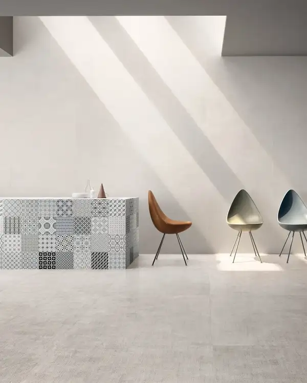 Плитка керамогранітна CSASCWHI60 Set Concrete White 600x600x10 Sant'agostino Плитка керамогранітна CSASCWHI60 Set Concrete White 600x600x10 Sant'agostino