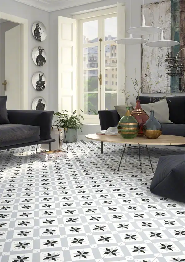Плитка керамогранітна 1900 Calvet Gris 200x200x8 Vives (11K9) Плитка керамогранітна 1900 Calvet Gris 200x200x8 Vives (11K9)