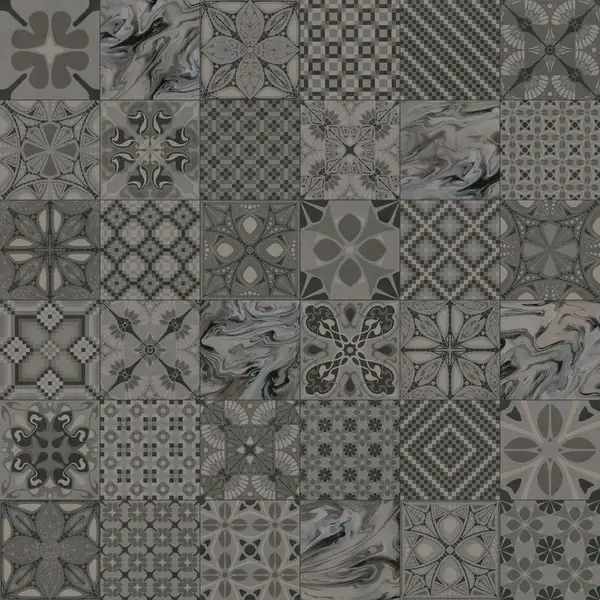 Плитка керамогранітна 1900 Tassel Grafito 200x200x8 Vives (11L2)