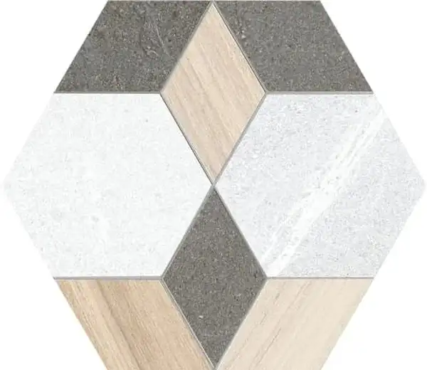 Плитка керамогранітна Hexagono Mayeix Multicolor 230x266x9 Vives (46EN)