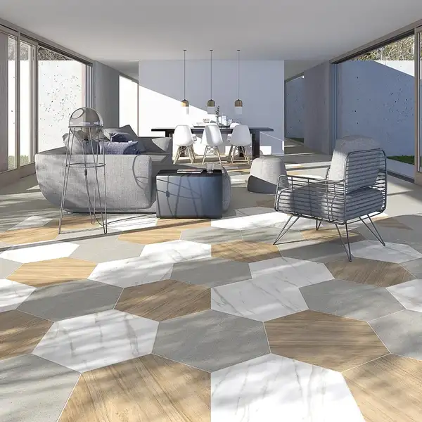 Плитка керамогранітна Hexagono Belice Natural 519x599x9 Vives (4A1U) Плитка керамогранітна Hexagono Belice Natural 519x599x9 Vives (4A1U)