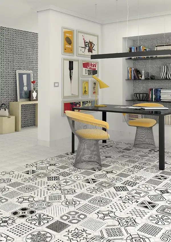 Плитка керамогранітна Octogono Variette Sombra 200x200x8 Vives (4P34) Плитка керамогранітна Octogono Variette Sombra 200x200x8 Vives (4P34)