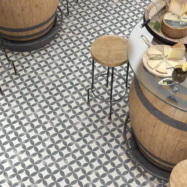 Плитка керамогранітна Nassau Kerala Negro 200x200x8 Vives (4R35) Плитка керамогранітна Nassau Kerala Negro 200x200x8 Vives (4R35)