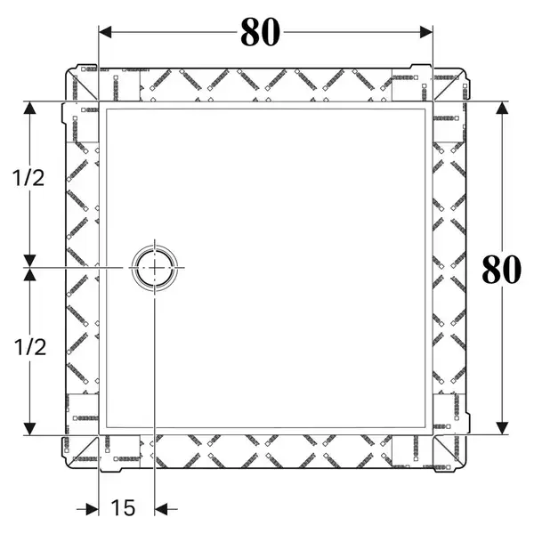 Душевой поддон Geberit Setaplano 80 x 80 см 154.260.11.1 Душевой поддон Geberit Setaplano 80 x 80 см 154.260.11.1