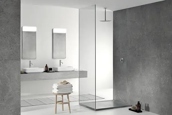 Душевой поддон Geberit Sestra 100 х 90 х h4 см, цвет - серый/поверхность - структурированная 550.263.00.2