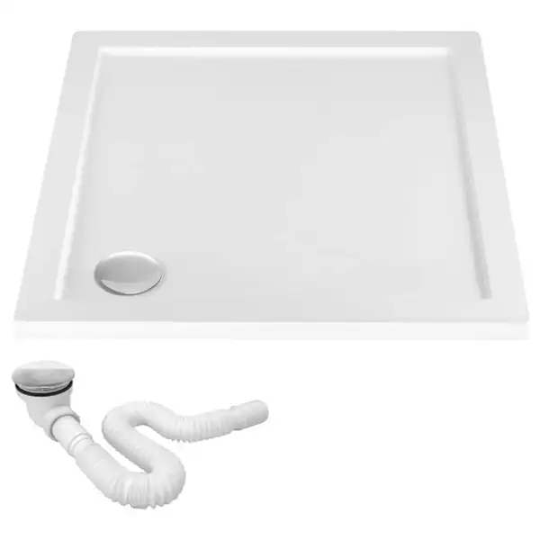 Душовий Піддон + сифон REA EGO Slim 80x80x5 REA-K011P Душовий Піддон + сифон REA EGO Slim 80x80x5 REA-K011P