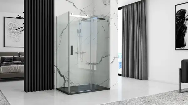 Душевой поддон REA ROCK 80X100 BLACK (REA-K4578) Душевой поддон REA ROCK 80X100 BLACK (REA-K4578)