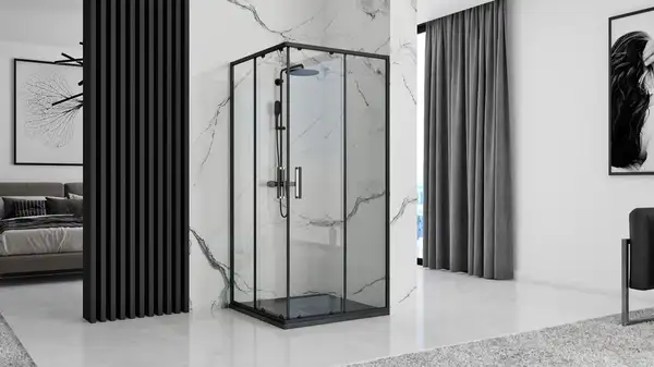 Душевой поддон REA ROCK 90X90 BLACK (REA-K4581) Душевой поддон REA ROCK 90X90 BLACK (REA-K4581)
