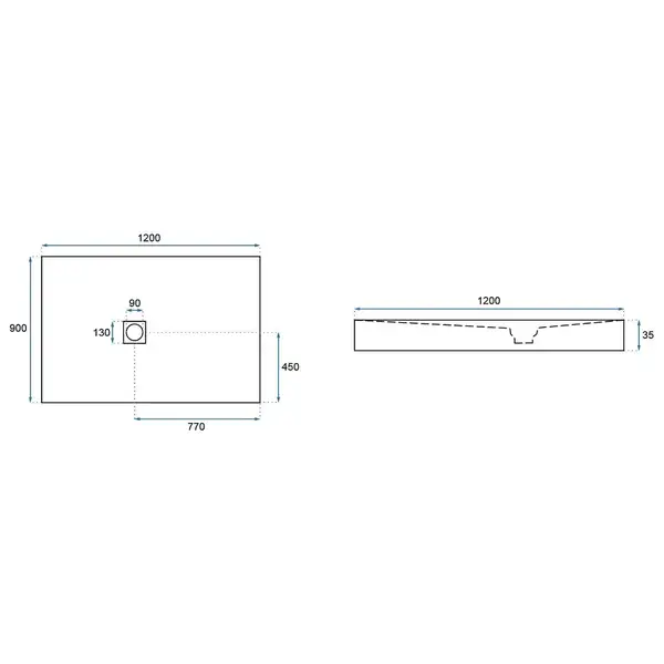 Душевой поддон REA ROCK 90X120 GREY (REA-K4584) Душевой поддон REA ROCK 90X120 GREY (REA-K4584)