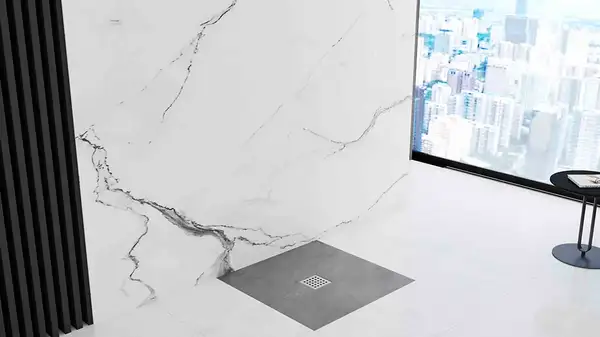 Душевой поддон REA ROCK 90X90 GREY (REA-K4585) Душевой поддон REA ROCK 90X90 GREY (REA-K4585)