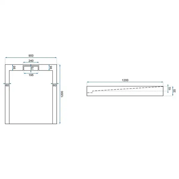 Душевой поддон REA GRAND 90X120 BLACK (REA-K4594) Душевой поддон REA GRAND 90X120 BLACK (REA-K4594)