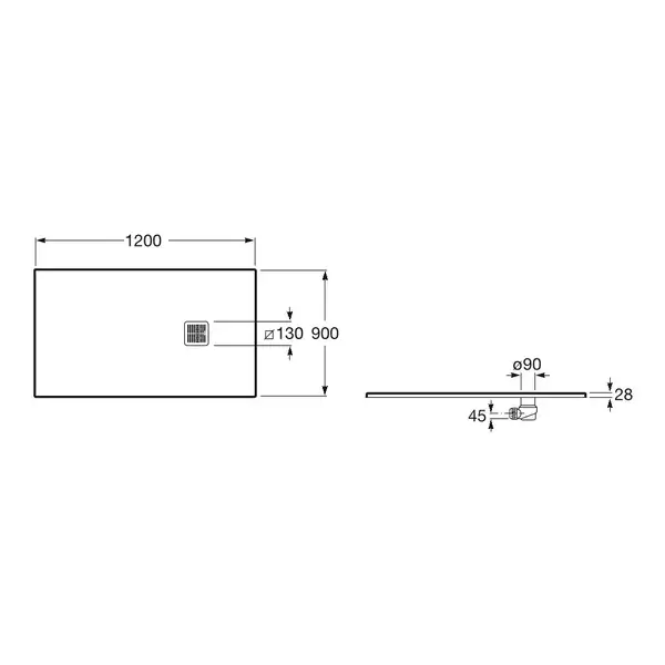 Душовий піддон Terran 120х90 см Superslim STONEX (AP014B038401100), Roca (AP1014B038401100/AP014B038401100) Душовий піддон Terran 120х90 см Superslim STONEX (AP014B038401100), Roca (AP1014B038401100/AP014B038401100)
