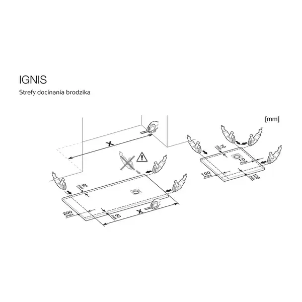 Душовий піддон Roca Ignis 100x90 Cemento (AP7013E838401300) Душовий піддон Roca Ignis 100x90 Cemento (AP7013E838401300)