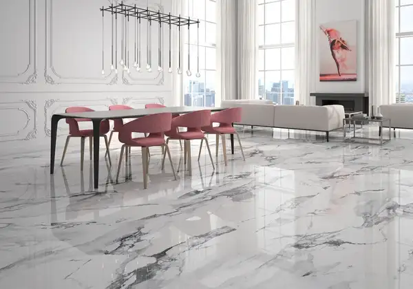 Керамогранит Geotiles Crash Blanco Polished Rectifed 90 х 180 см 416371