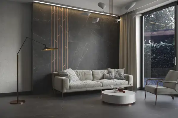 Плитка підлогова Barro Nero SZKL RECT MAT 59,8x59,8 код 0945 Ceramika Paradyz (R-R-598X598-1-BARR.NE)