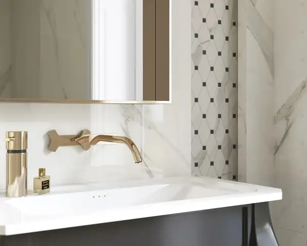 Плитка підлогова Calacatta SZKL RECT MAT 59,8x59,8 код 1652 Ceramika Paradyz (R-R-598X598-1-CALA.--N)