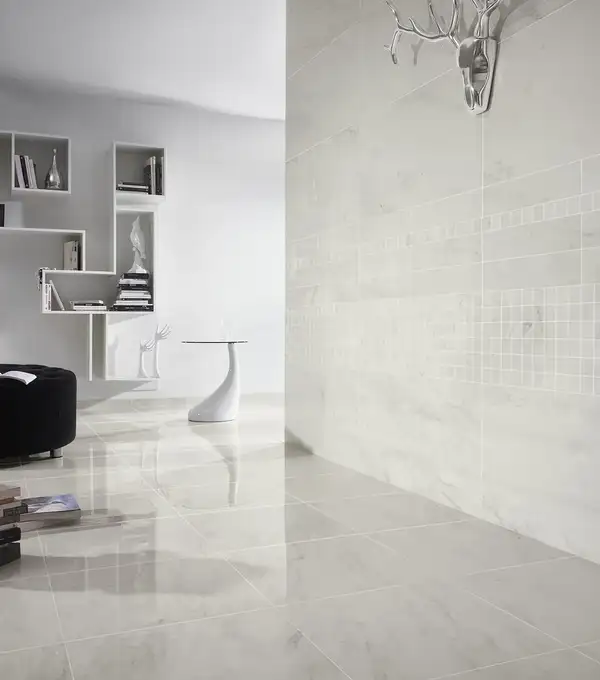 Плитка підлогова Calacatta SZKL RECT POL 89,8x179,8 код 2352 Ceramika Paradyz (RPR-0,9X1,8-1-CALA.--N)