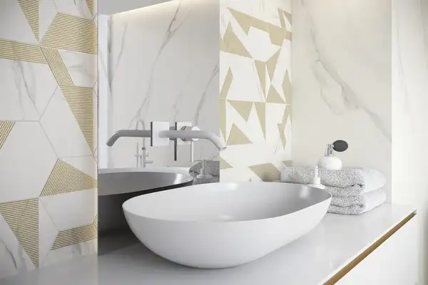 Плитка підлогова Calacatta SZKL RECT POL 59,8x59,8 код 2208 Ceramika Paradyz (RPR-598X598-1-CALA.--N)