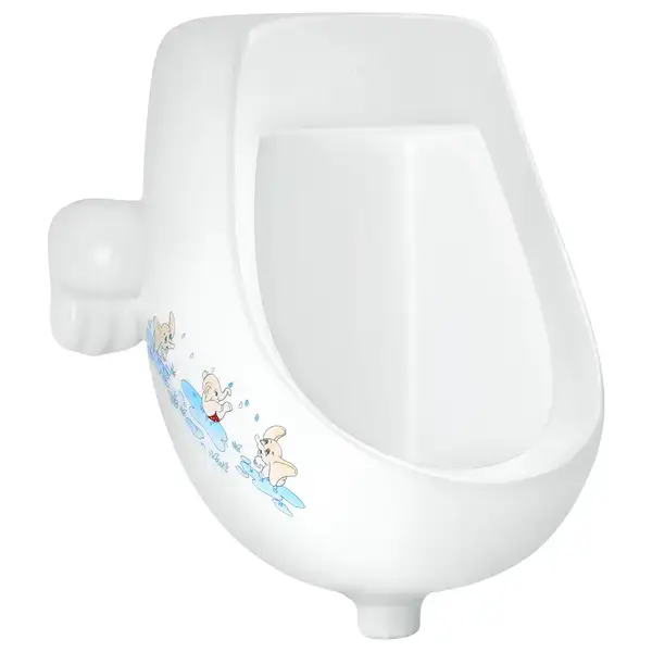 Qtap Baby Підвісний пісуар, білий з малюнком (QT2388U460EWD) Qtap Baby Підвісний пісуар, білий з малюнком (QT2388U460EWD)